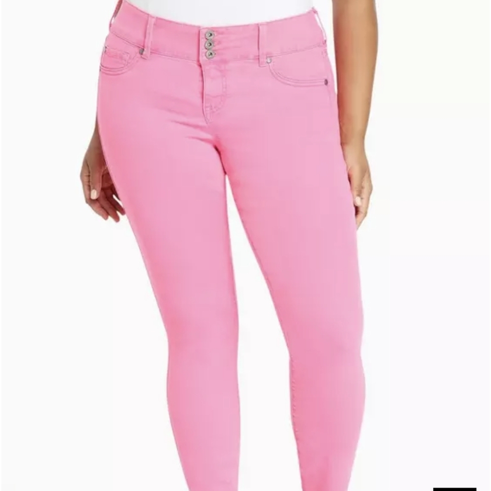TORRID Vibrant Pink Skinny Jeans with Stretch Denim